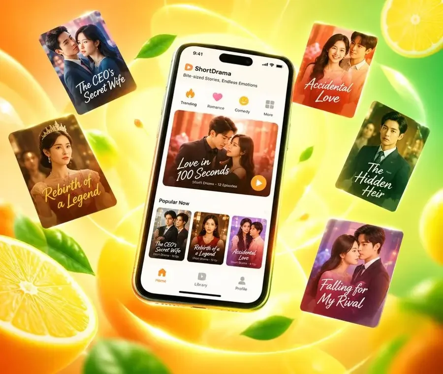 黄果短剧手机版 APP 界面展示